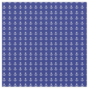 Nautical Blue and White Fabric