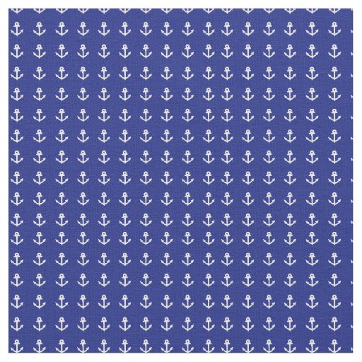Nautical Blue and White Fabric