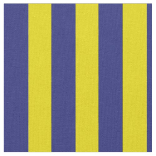 Nautical Blue and Yellow Stripes Fabric