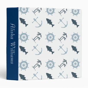 Nautical Blue Binder