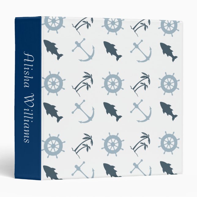 Nautical Blue Binder (Front/Spine)
