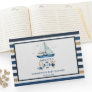 Nautical Blue Boat Ahoy It's a Boy Baby Shower Guest Book