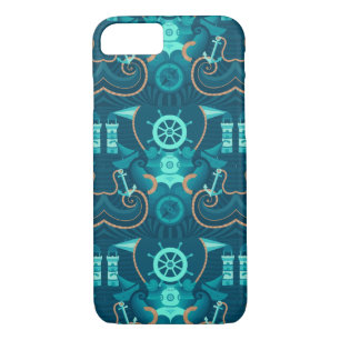 Nautical Blue Design iPhone 8/7 Case