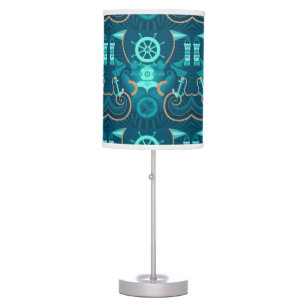 Nautical Blue Design Table Lamp