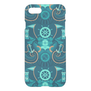 Nautical Blue Design iPhone SE/8/7 Case