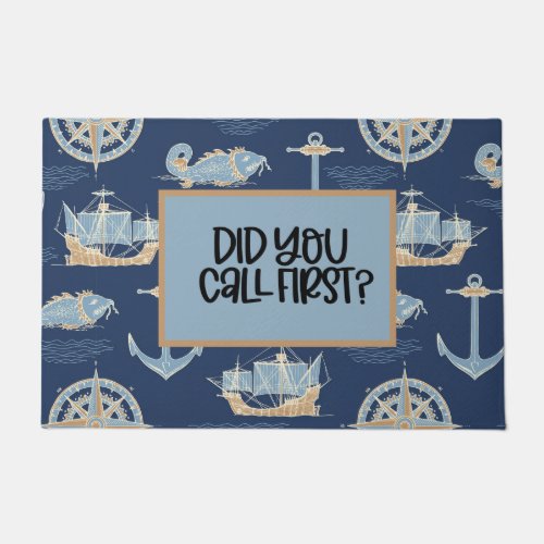 Nautical Blue Doormat
