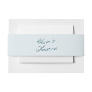 Nautical Blue Elegant Wedding Belly Band