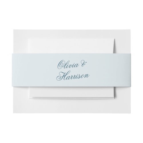 Nautical Blue Elegant Wedding Belly Band