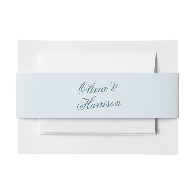 Nautical Blue Elegant Wedding Belly Band (Front Example)