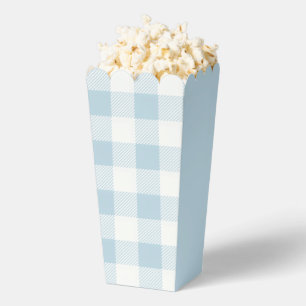Nautical Blue Gingham Check Preppy Favor Boxes