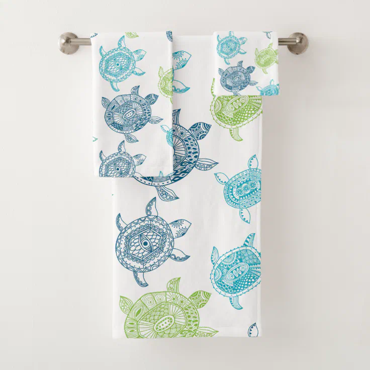 turtle bath towels