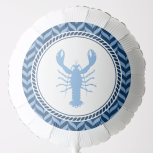 Nautical Blue Lobster coastal  Balloon