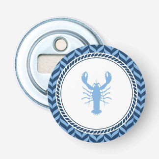 Nautical Blue Lobster coastal Bottle Opener