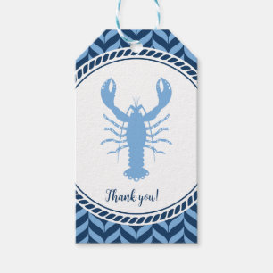 Nautical Blue Lobster coastal Gift Tags