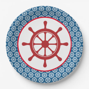 Nautical Blue Paper Plates