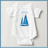 Nautical Blue Sailboat