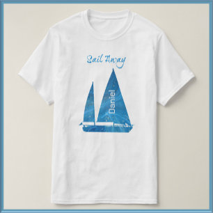 Nautical Blue Sailboat T-Shirt