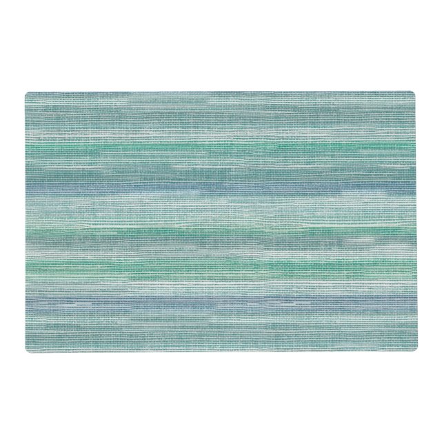 Nautical Blue Seagrass Pattern Painting Coastal Placemat (Front)