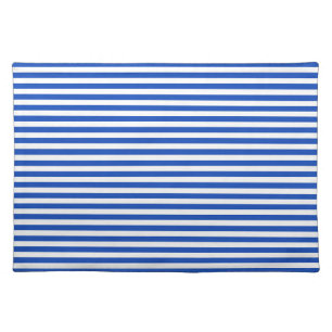 Nautical Blue Stripes Cloth Placemat