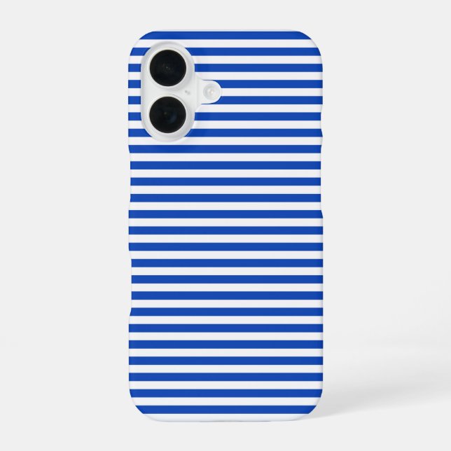 Nautical Blue Stripes Iphone Case (Back)