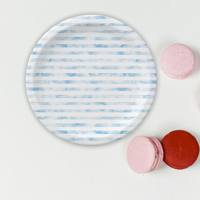 Nautical Blue Wave  Paper Plates (Creator Uploaded)