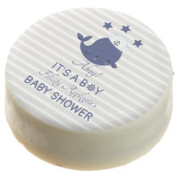 Nautical Blue Whale Ahoy Boy Baby Shower  Chocolat Chocolate Covered Oreo