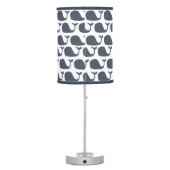 Nautical Blue Whales Table Lamp (Back)