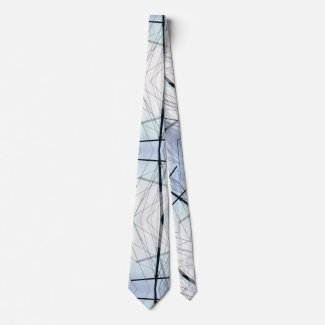 Nautical Blue White and Black Line Abstract