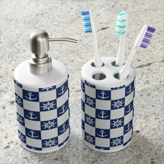 nautical themed toothbrush holder