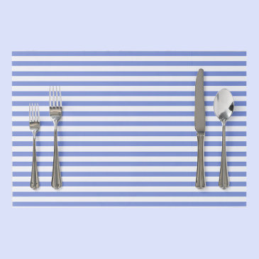 Nautical Blue & White Striped Paper Placemat