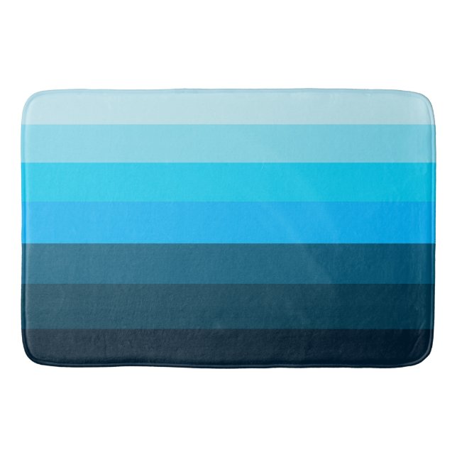 Nautical Blues Bath Mat (Front)