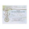 Nautical boarding pass save the date ticket
