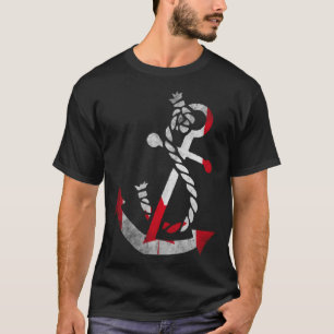 Nautical boat anchor Canada Canadian Flag ocean Fi T-Shirt