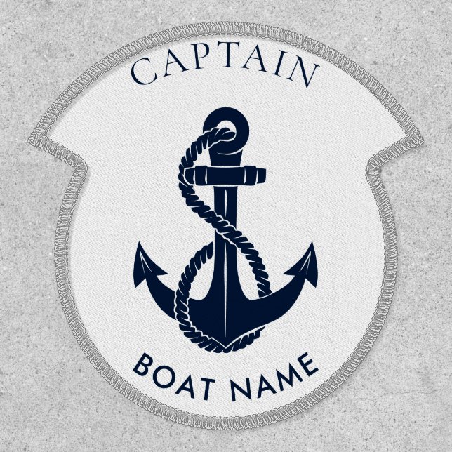 Nautical Boat Anchor Cruise Custom Patch (Front)
