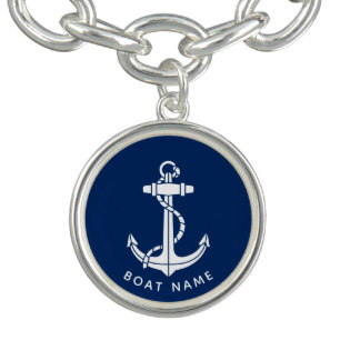 Nautical Boat Anchor Custom Cruise Modern Bracelet