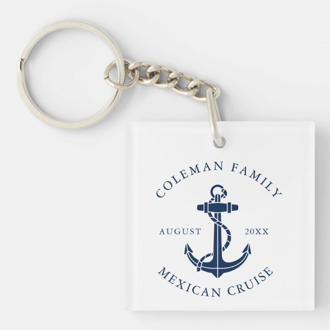 Nautical Boat Anchor Custom Swag Keychain