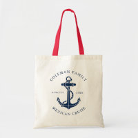 Nautical Boat Anchor Family Cruise Custom Swag