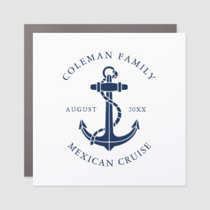 Nautical Boat Anchor Family Custom Car Magnet