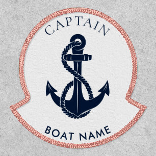 Nautical Boat Anchor Modern Custom Patch