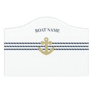 Nautical Boat Anchor,Rope Door Sign