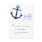 Nautical Boat Anchor RSVP Cards (Navy Blue)