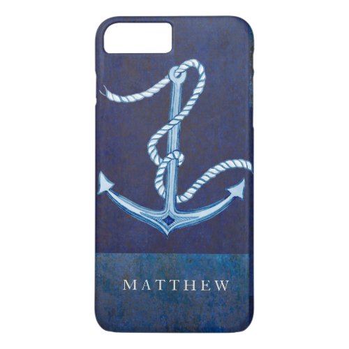 Nautical Boat Anchor Sailing Ocean Sea Mens iPhone 8 Plus7 Plus Case