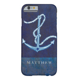 Nautical Boat Anchor, Sailing Ocean Sea Mens Barely There iPhone 6 Case