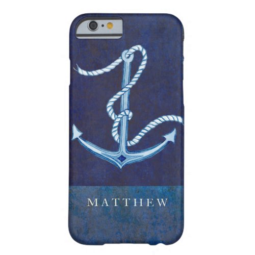 Nautical Boat Anchor Sailing Ocean Sea Mens Barely There iPhone 6 Case