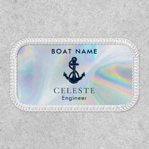 Nautical Boat Anchor Ship Crew Custom Patch
