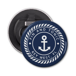 Nautical Boat Name Anchor Logo Bottle Opener