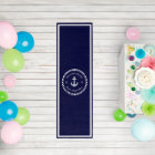 Nautical Boat Name Anchor Rope Navy Blue White 