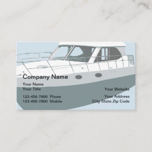 Nautical Boat Theme Business Cards