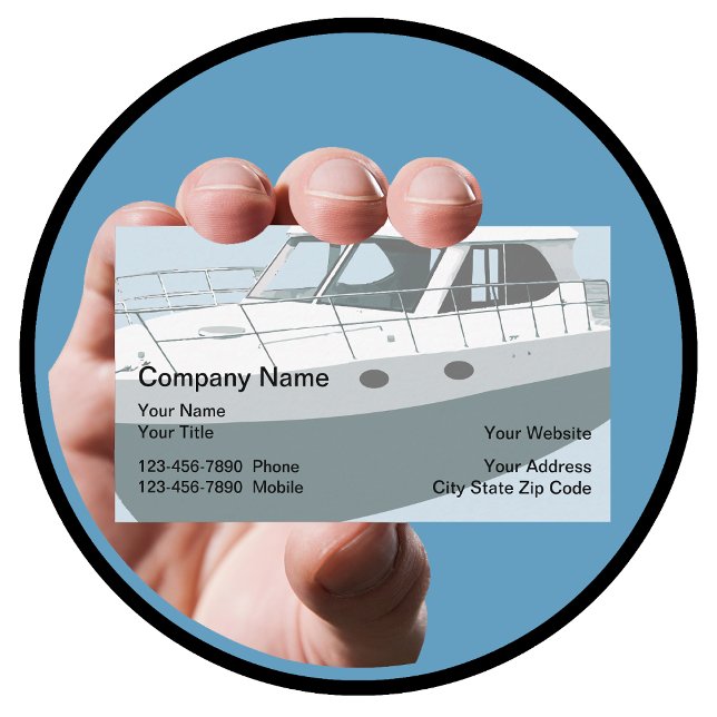 Nautical Boat Theme Business Cards (Creator Uploaded)