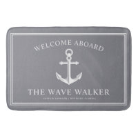 Nautical Boat Welcome | Slate Grey and White